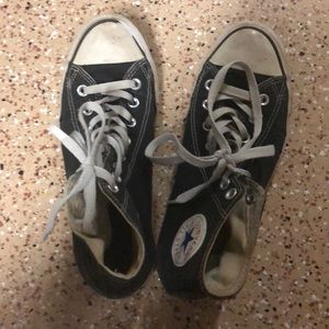 Black high top converse